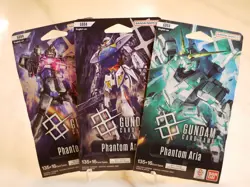 Gundam Card Game - Phantom Aria GD04 - Lot Of 3 Sleeved Boosters FACTORY SEALED - Image 1