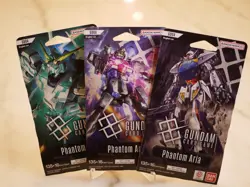Gundam Card Game - Phantom Aria GD04 - Lot Of 3 Sleeved Boosters FACTORY SEALED - Image 4