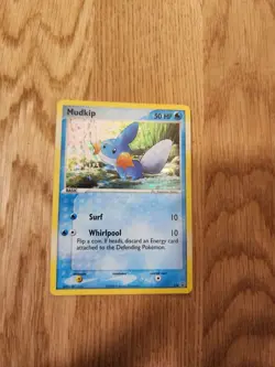 Pokemon TCG Mudkip 018 Cosmic Holo Promo Card 2004 LP Condition - Image 1