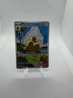Pokemon Alolan Dugtrio Full Art 208/197 SV08 Metal Stage 1 110 HP Card - Image 1