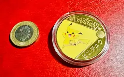 Beautiful Pokemon Pikachu Collectable Commemorative Coins Card (Small Defect) - Image 5