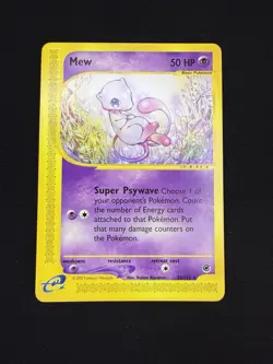 Mew 55/165 Expedition Set Pokemon Card Non Holo Rare NM - Image 1