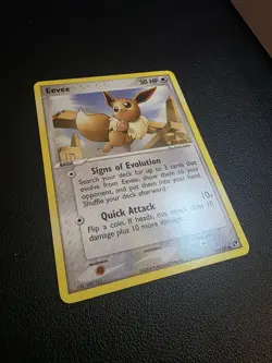 Pokemon Eevee TCG Card 63/100 Sandstorm Regular Non-Holo LP - Image 2