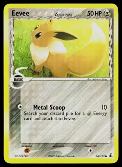 Pokemon Delta Species 68/113 Eevee Pokemon Card - Image 1