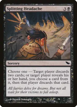 4x Splitting Headache - NM PACK FRESH - Shadowmoor - SPARROW MAGIC mtg - Image 1