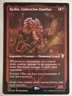 MTG / Kediss, Emberclaw Familiar / CMR / #573 / FOIL ETCHED / Uncommon / NM - Image 1