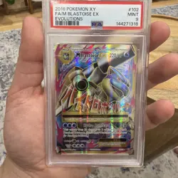 2016 POKEMON XY EVOLUTIONS #102 FULL ART/M BLASTOISE EX PSA 9, 2016 Venusaurpsa8 - Image 1