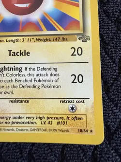 Pokemon TCG Electrode 18/64 1st Edition Jungle Rare Vintage WOTC - Image 3