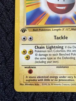 Pokemon TCG Electrode 18/64 1st Edition Jungle Rare Vintage WOTC - Image 4