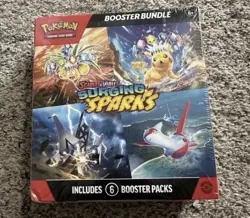 Pokemon x1 Surging Sparks Booster Bundle Box Factory Sealed! 6 Packs! - Image 1