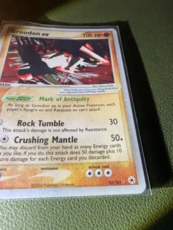 Pokemon Company Groudon ex 93/101 EX Hidden Legends Holo Rare 100 HP - Image 3