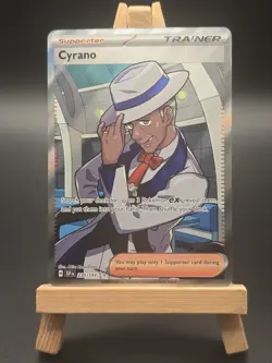 Pokemon TCG Cyrano Trainer Surging Sparks Ultra Rare Card 230/191 - Image 1