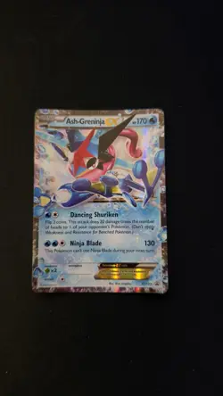 Pokemon TCG Cards Ash-Greninja EX XY133 Black Star Promo Holo LP - Image 1