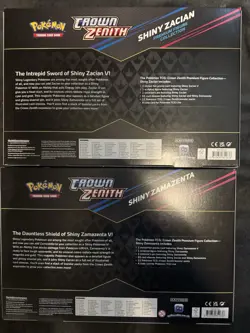 Pokemon Crown Zenith Premium Figure Collection Zamazenta/Zacian, Set of 2 - Image 2