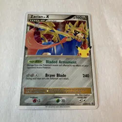 Pokemon TCG Zacian LV.X Black Star Promo SWSH135 Celebrations - Image 2