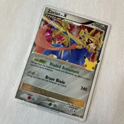Pokemon TCG Zacian LV.X Black Star Promo SWSH135 Celebrations - Image 3