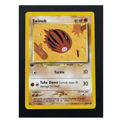 Pokemon Swinub 57/64 Neo Revelation 2000 Basic Regular Common 40HP 1st Edition - Image 1