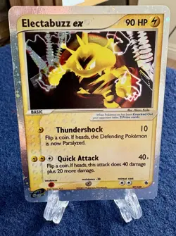 Pokemon Electabuzz EX 97/109 Ruby & Sapphire Near Mint NM SWIRL - Image 1