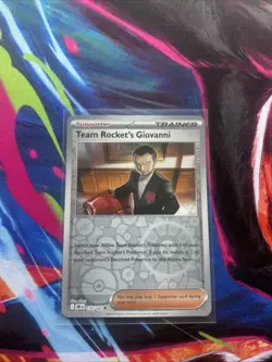 Team Rocket's Giovanni 174/182 Sv10: Destined Rivals Reverse Holo Pokemon TCG NM - Image 1