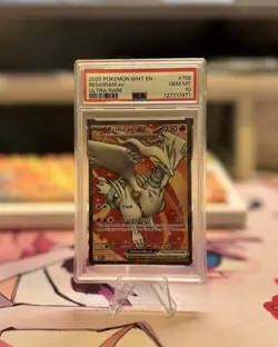 2025 Pokemon WHT En Reshiram Ex Ultra Rare 158/086 PSA 10 Gem Mint - Image 1