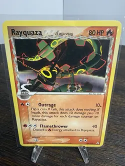 Pokemon Rayquaza Delta Species 26/110 Holon Phantoms 80 HP Rare Regular - Image 1
