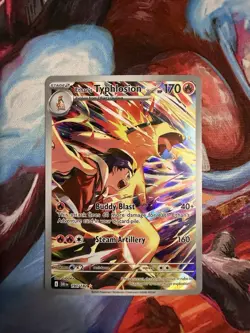 Pokemon Ethan's Typhlosion Typhlosion Holo 190/182 Near Mint Illustration Rare - Image 1