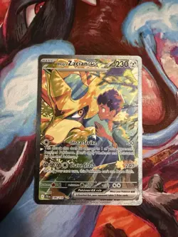 Pokemon TCG Hop's Zacian ex 186/159 Sv09: Journey Together SIR illustrated NM - Image 1
