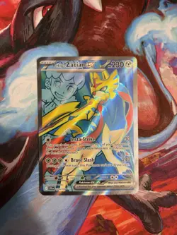 Hop’s Zacian EX 176/159 Ultra Rare Full Art Pokemon Journey Together - NM - Image 1