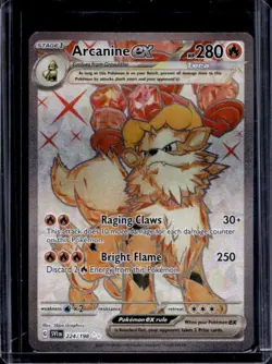 2023 Pokemon SV Arcanine ex Ultra Rare #224/198 - Image 1