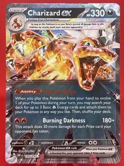Pokemon TCG Charizard ex SV03: Obsidian Flames 125/197 Holo Double Rare🔥 - Image 1