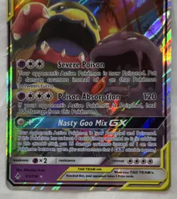 Pokemon TCG Muk & Alolan Muk GX 61/214 Basic HP 270 Holo Sm-Unbroken Bonds Ultr… - Image 4