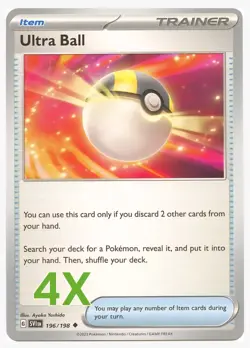 4x Ultra Ball SVI - NM Playset - Trainer x4 - Pokemon TCG - Image 1