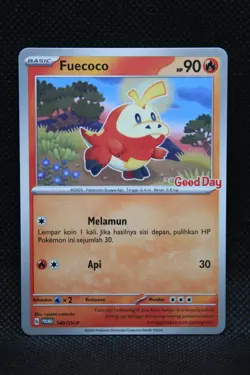 Pokemon Promo Stamped Good Day Indonesia 146/SV-P Fuecoco 2024 - Image 1
