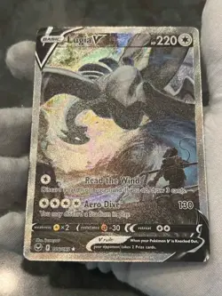 Pokemon Lugia V 186/195 Silver Tempest Alternate Art Holo Heavily Played - Image 4