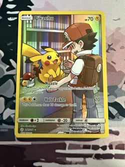 Pikachu (Secret) Secret Rare Pokemon SM Cosmic Eclipse 241/236 NM - Image 1