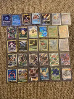 Pokemon Full Art Lot Of 31 Cards - Mixed Sets And Languages, Near Mint - Image 1