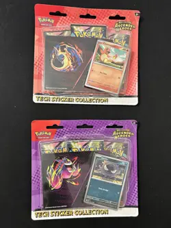 Pokemon TCG Ascended Heroes Tech Sticker Collection Charmander & Gastly - 2 Sets - Image 1