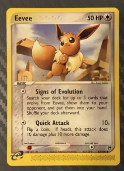 Pokemon TCG Sandstorm Eevee 63/100 Regular - Image 1