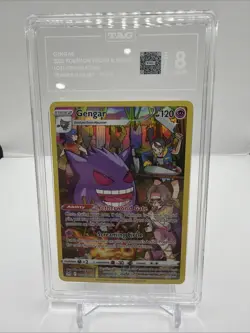 2022 Pokemon PSA 8 Gengar #TG06/TG30 SWSH Lost Origin Trainer Gallery - Image 1