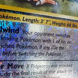 LP Reverse Holo Pidgeotto 34/110 Rare Legendary Collection Pokemon Ken Sugimori - Image 5