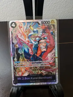 Mr.2.Bon.Kurei Bentham OP14-091 SR One Piece TCG NM - Image 1