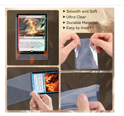 NEW • SEFOWG • PERFECT FIT INNER trading CARD SLEEVES 500 PACK 63mm x 88mm - Image 3
