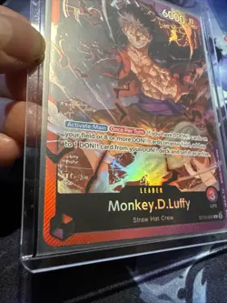 One Piece Monkey D. Luffy Leader Foil ST10-002 Ultra Deck 6000 Power Card - Image 2