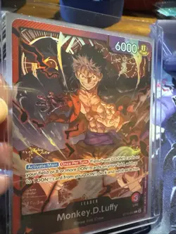 One Piece Monkey D. Luffy Leader Foil ST10-002 Ultra Deck 6000 Power Card - Image 5