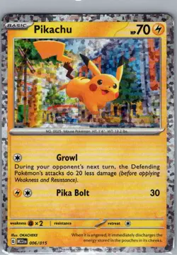 Pikachu 006/015 Holo McDonald's Promos 2023 - Pokemon Card - NM - Image 1
