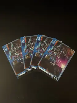 ReZEL RGZ-95 x4 GD01-018 Newtype Rising Gundam Card Game - Image 1