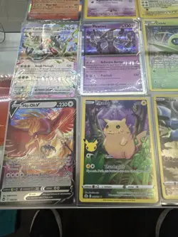 Pokemon TCG 9-Card Lot Mewtwo Celebi XY93 Ho-Oh V Pikachu 5 Riolu Crown Zenith - Image 2
