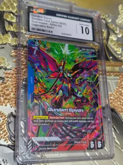 CGC 10 Gundam Epyon LR+ Gundam Card Game Dual Impact GD02-002 English - Image 1