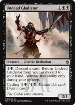 x4 Undead Gladiator MTG Masters 25 U M/NM, English - Image 1