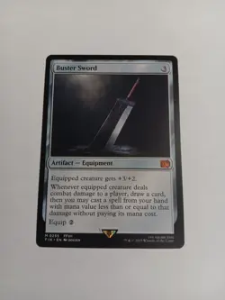 Magic The Gathering Buster Sword 0255 Final Fantasy Rare Artifact Equipment - Image 1